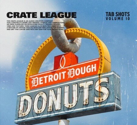 The Crate League Tab Shots Vol.10 Detroit Dough Drumkit WAV